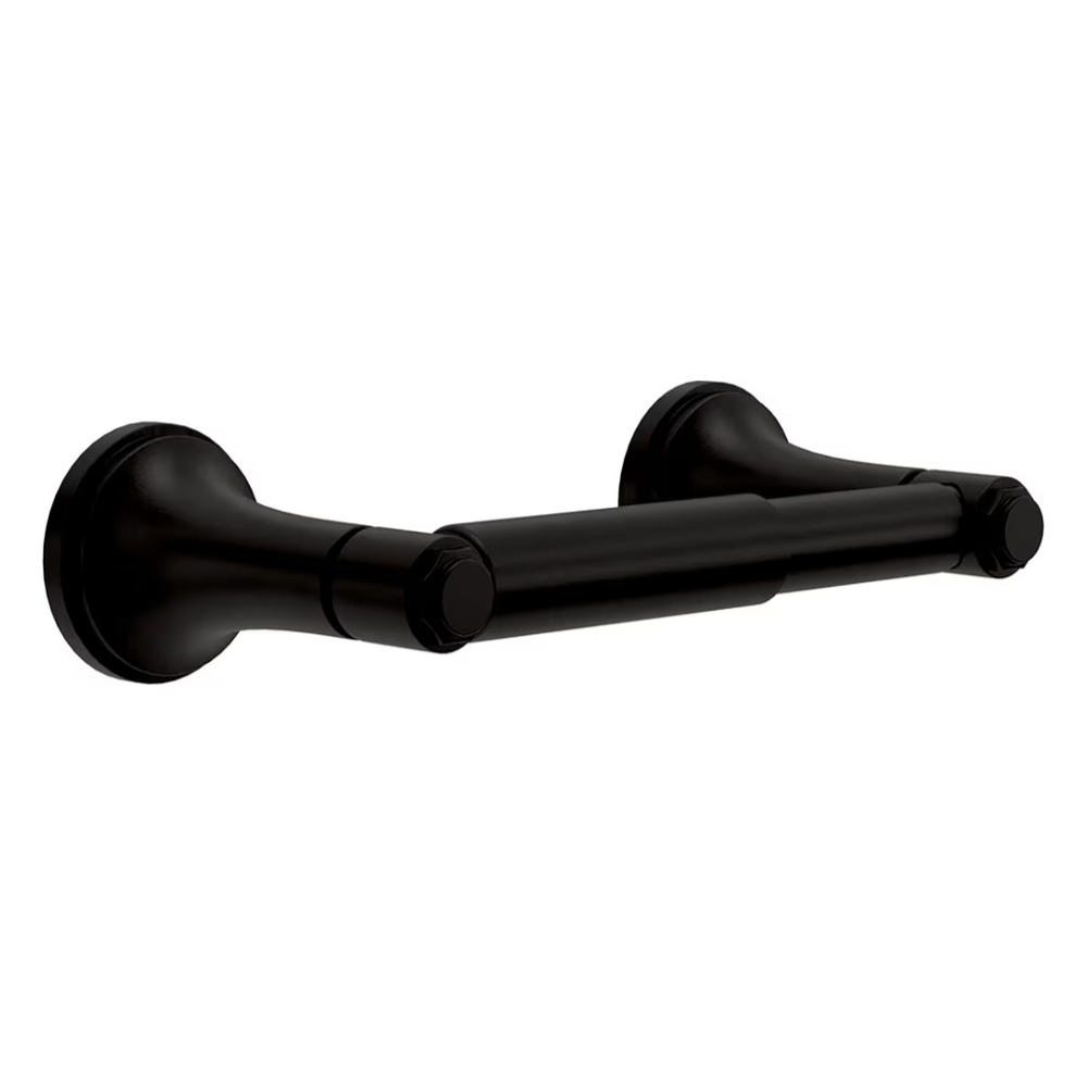 Sleek Black Bathroom Tissue Holder